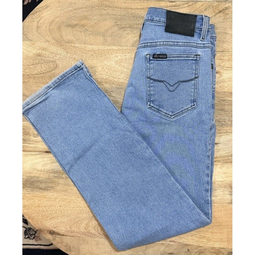 Vintage Harley Davidson Light Wash Jeans Stretch Size 12 High Waist